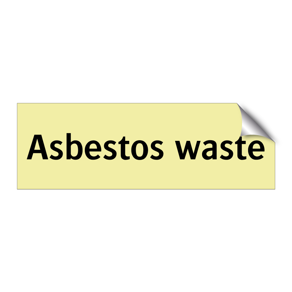 Asbestos waste