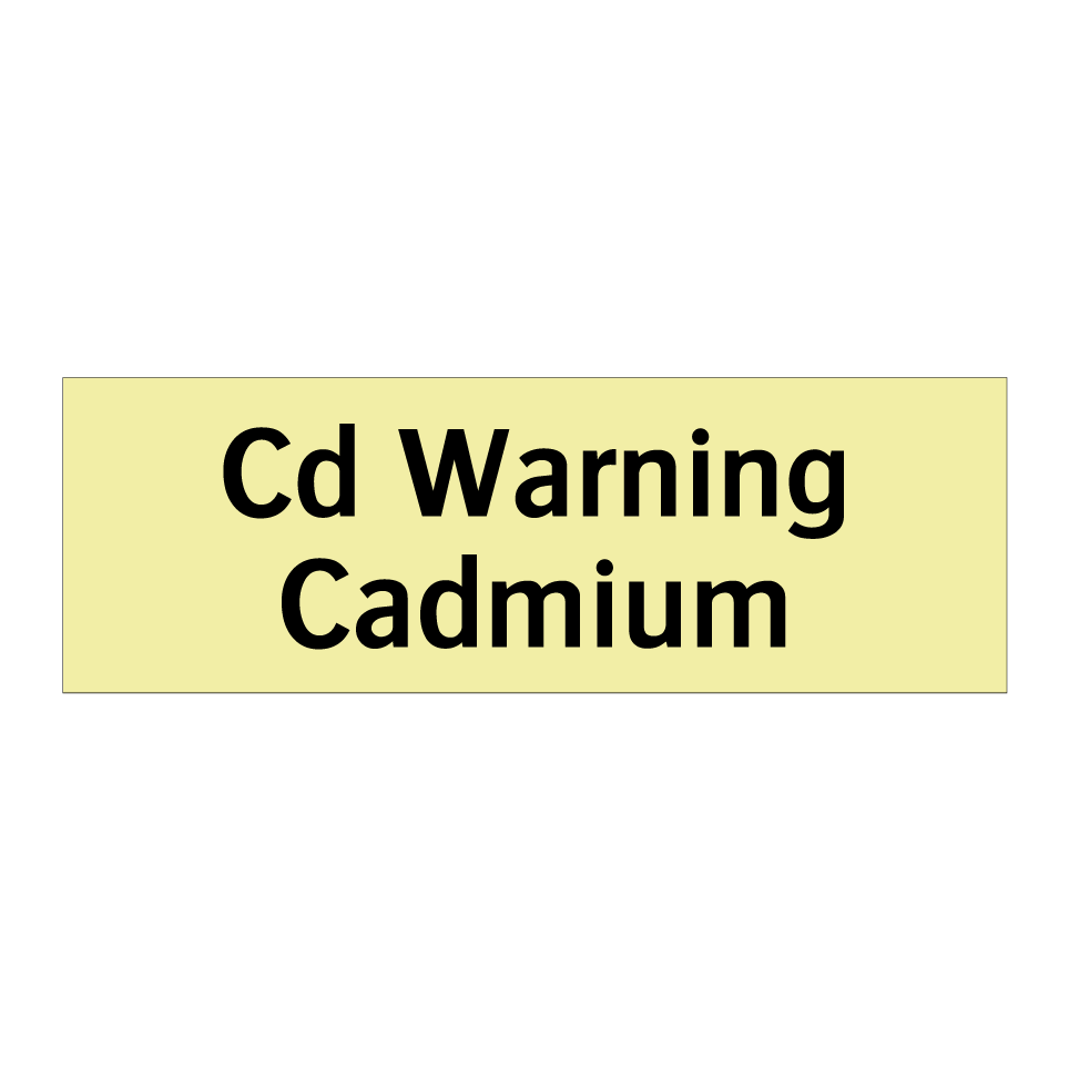 Cd Warning Cadmium