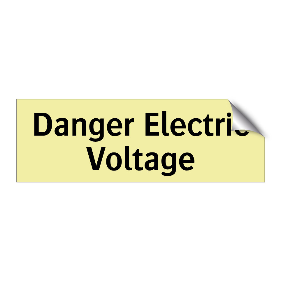 Danger Electric Voltage