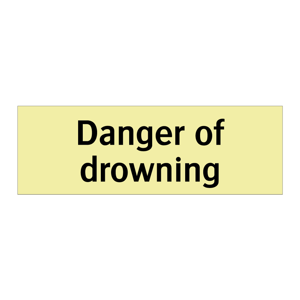 Danger of drowning