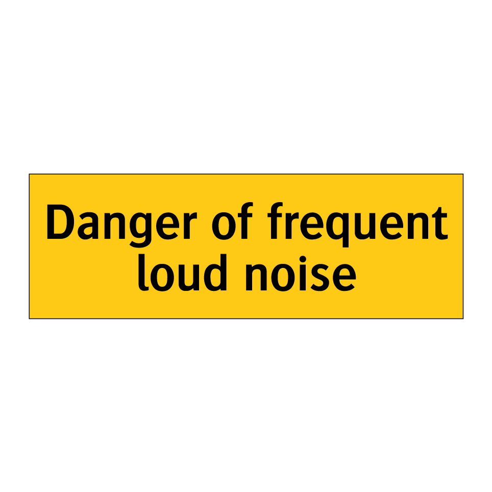 Danger of frequent loud noise