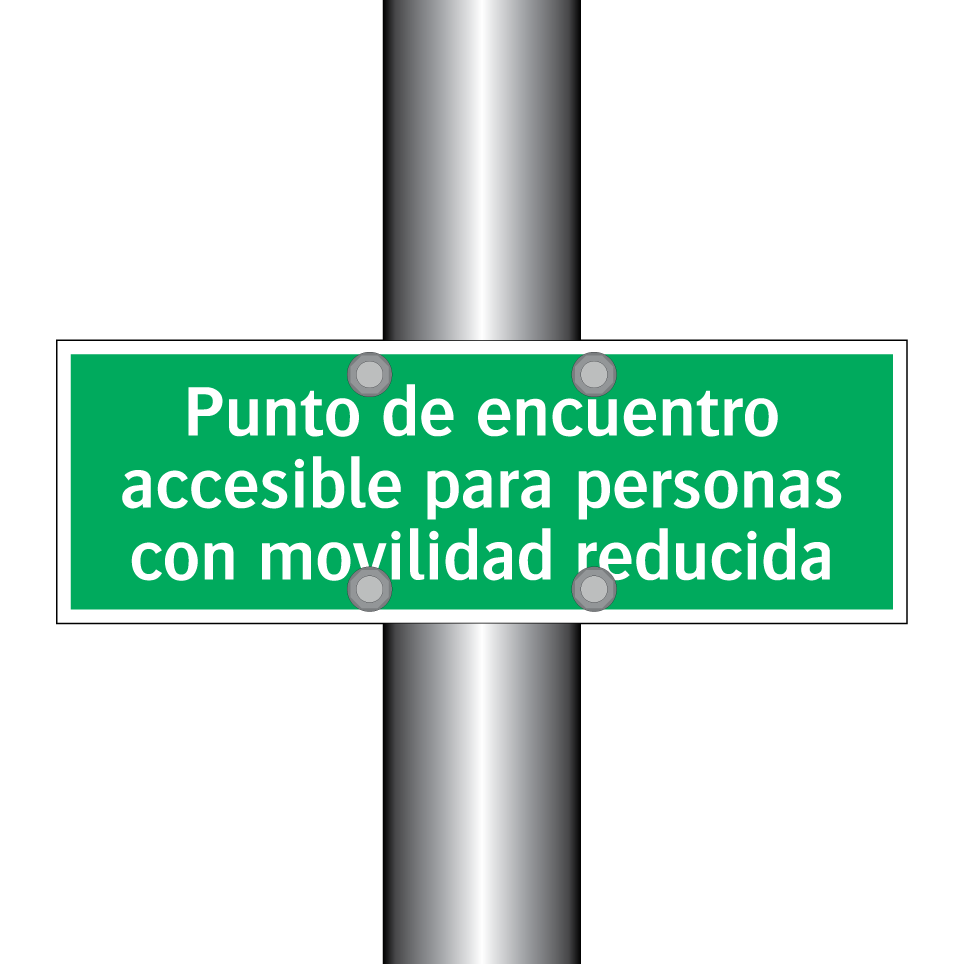 Punto de encuentro accesible para personas con movilidad reducida