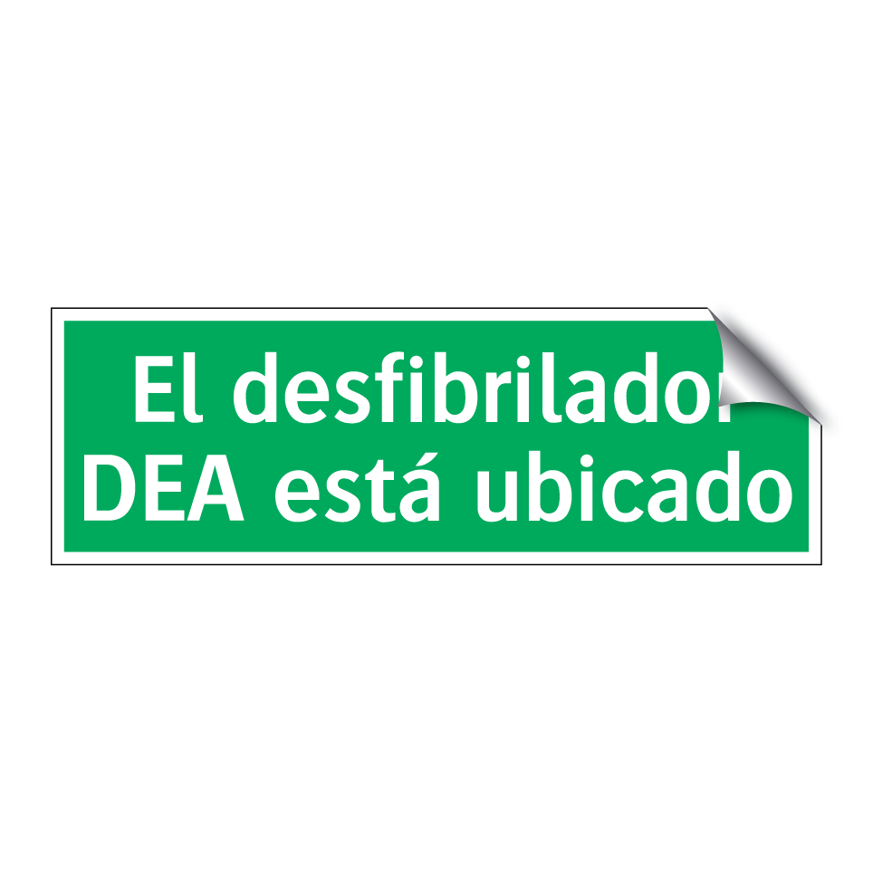 El desfibrilador DEA está ubicado