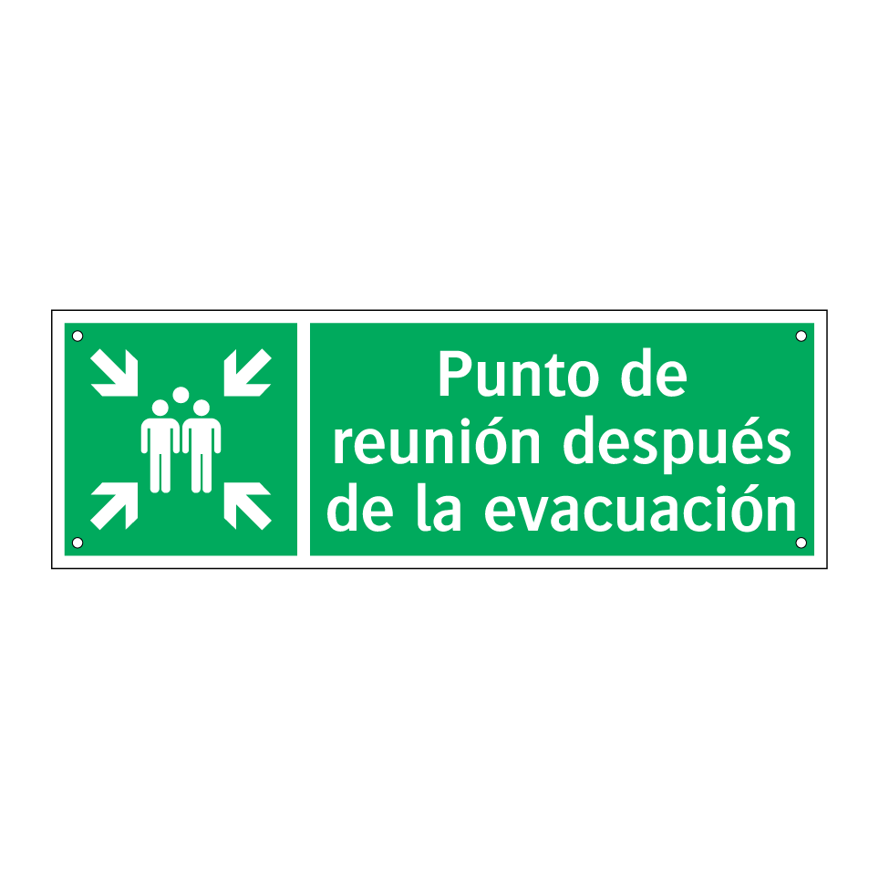 Punto de reunión después de la evacuación
