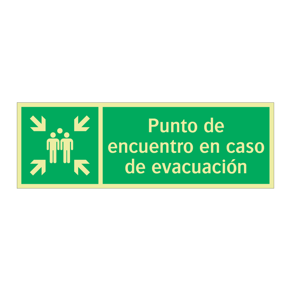 Punto de encuentro en caso de evacuación