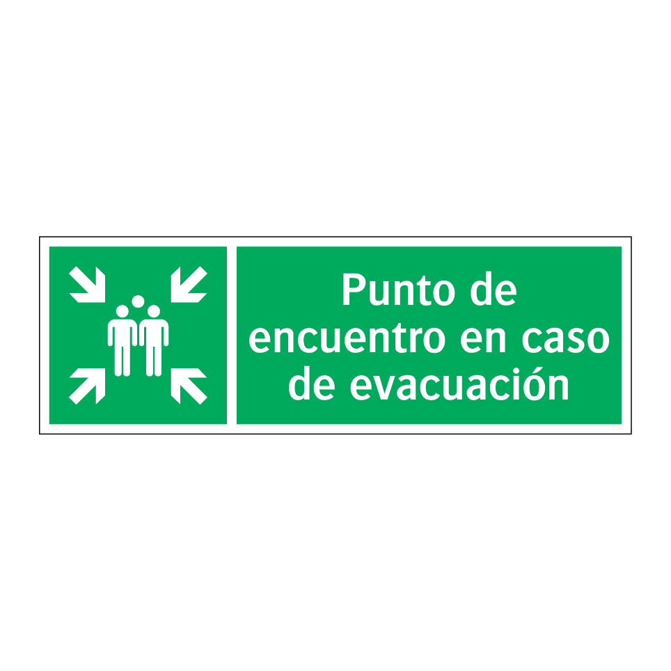 Punto de encuentro en caso de evacuación