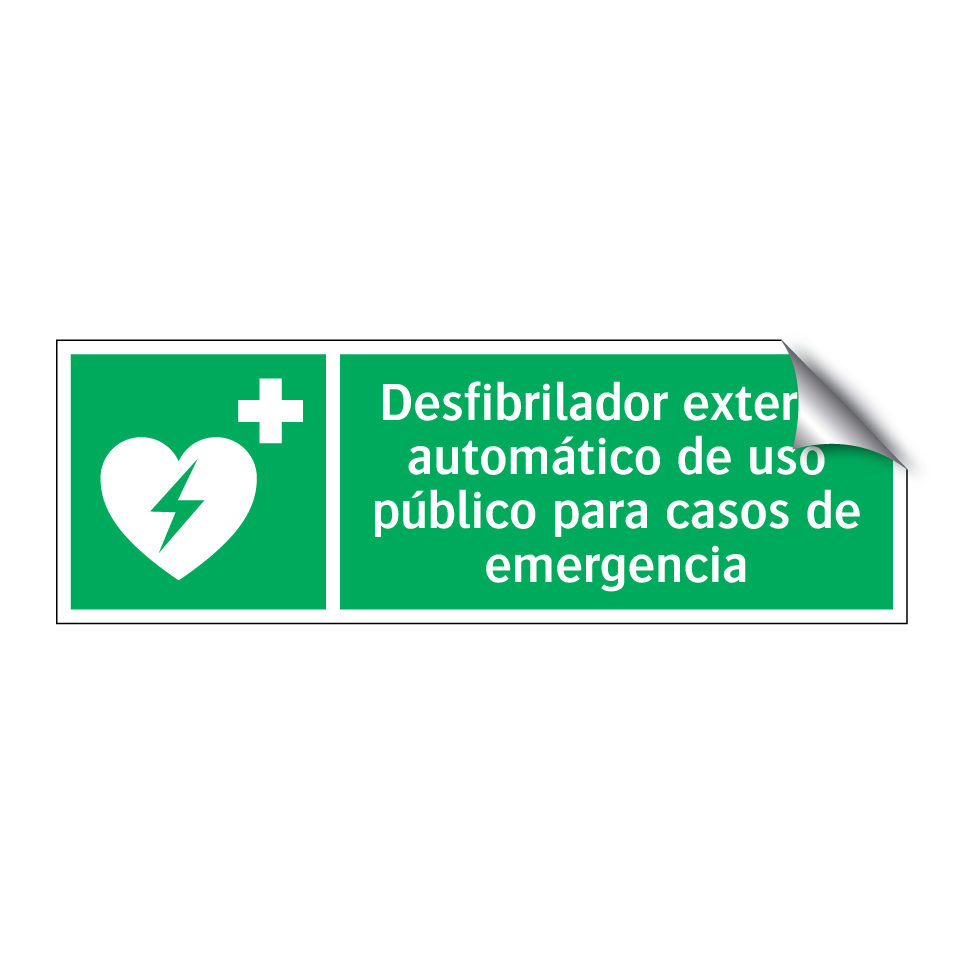 Desfibrilador externo automático de uso público para casos de emergencia
