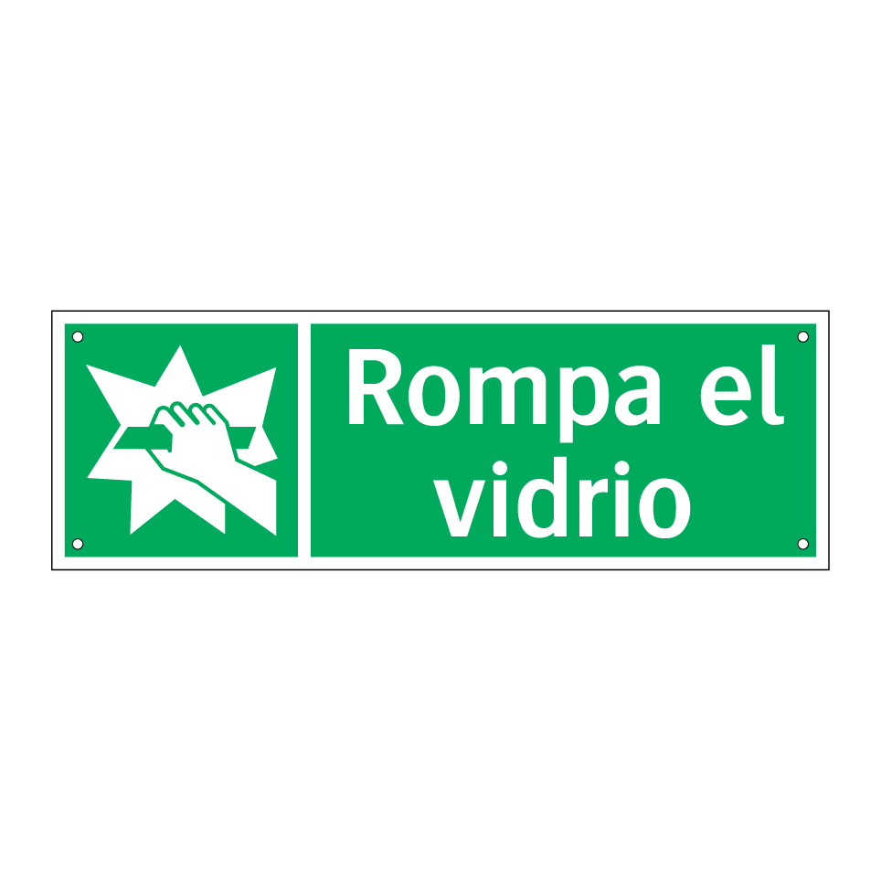 Rompa el vidrio