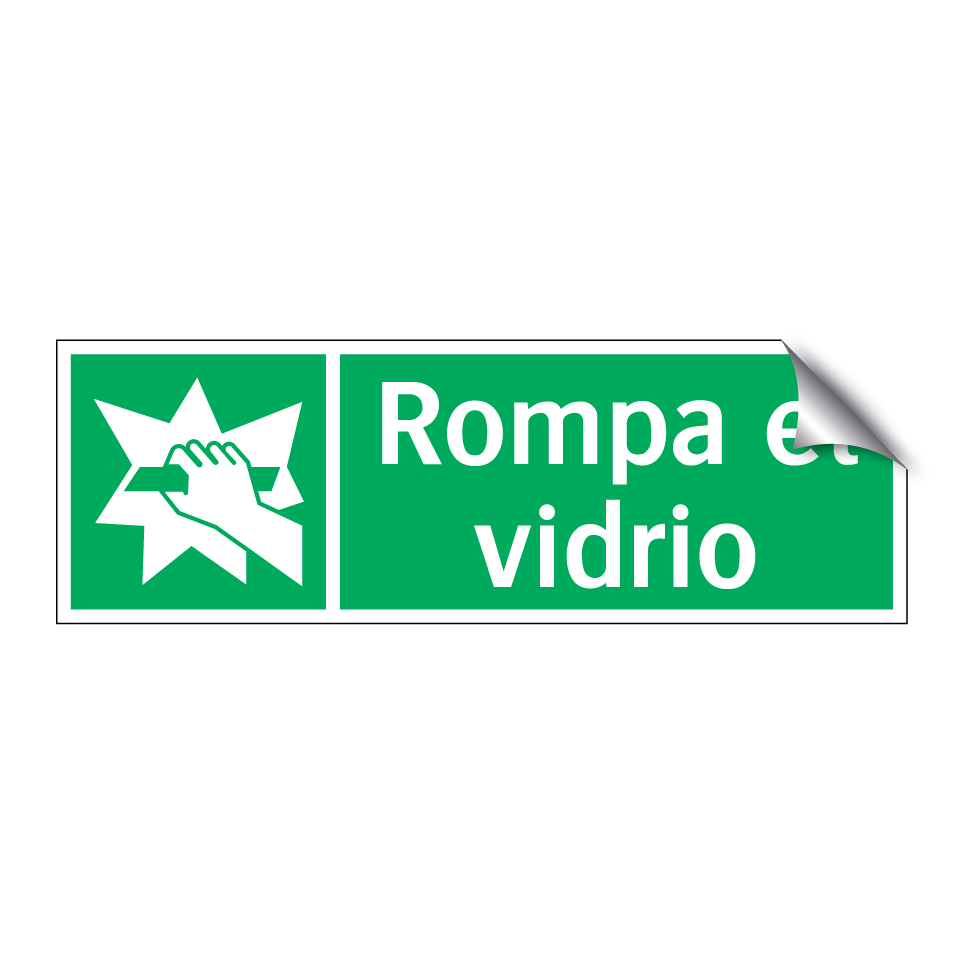Rompa el vidrio