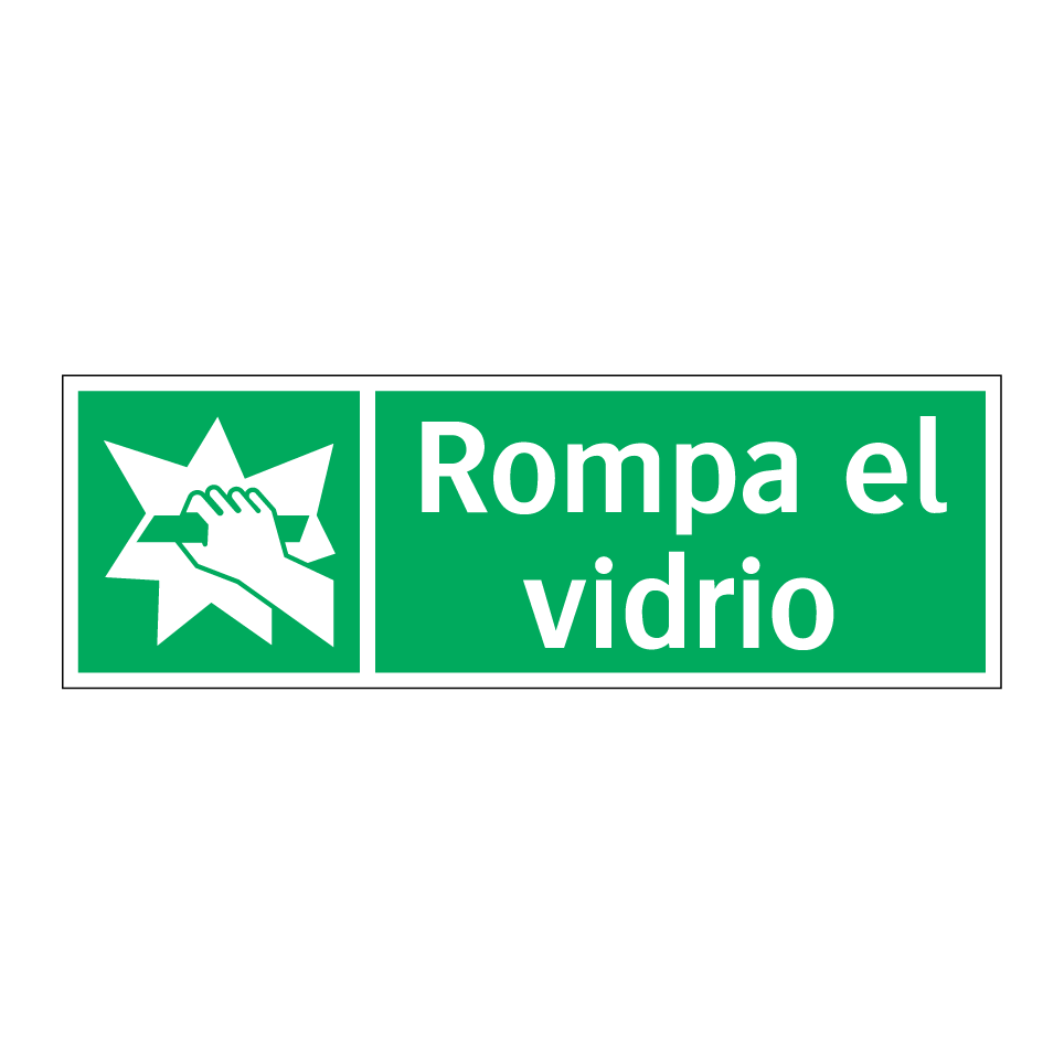 Rompa el vidrio