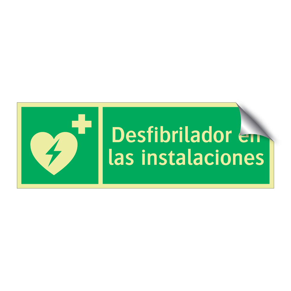 Desfibrilador en las instalaciones
