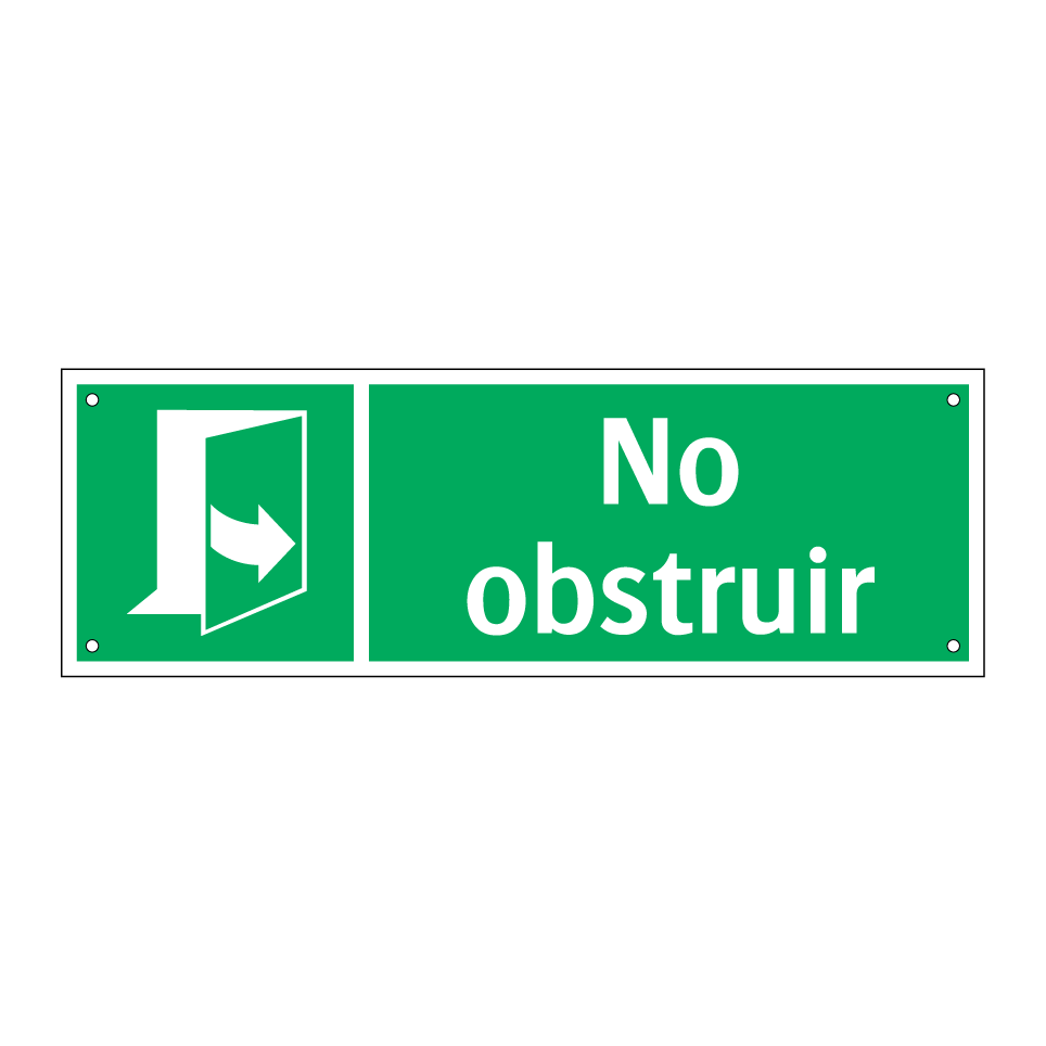 No obstruir