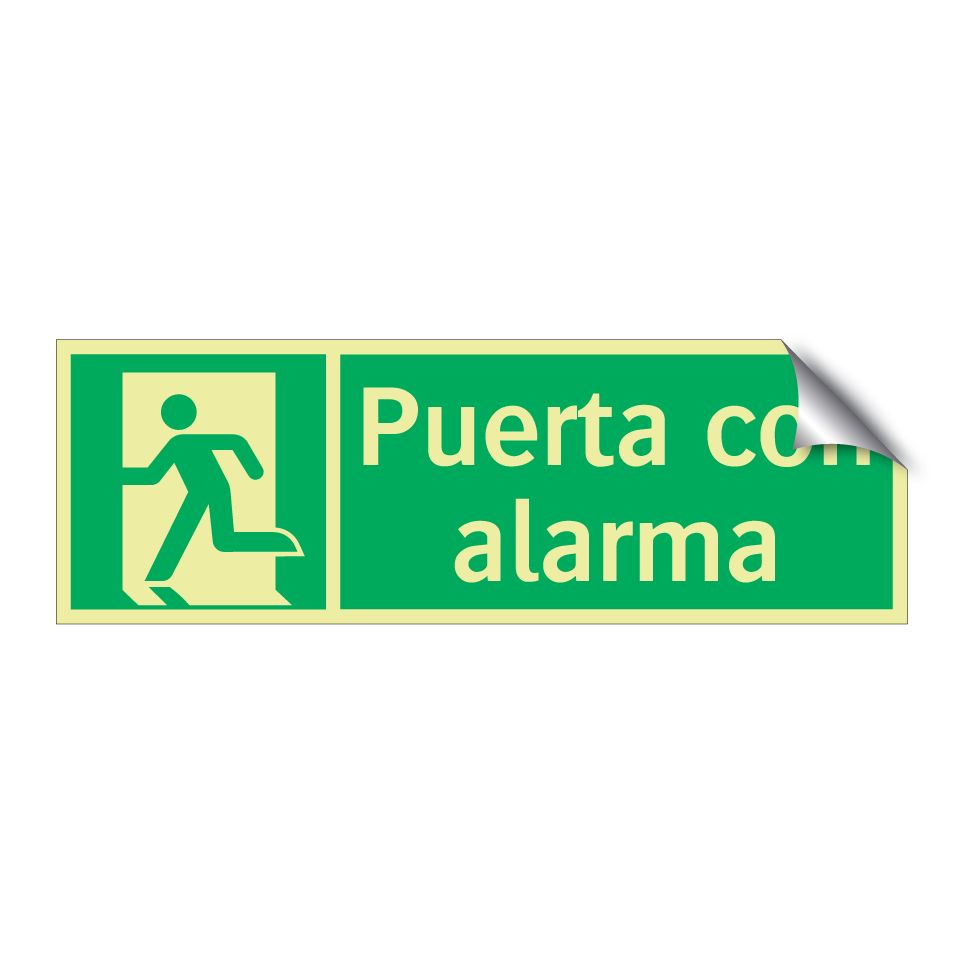 Puerta con alarma