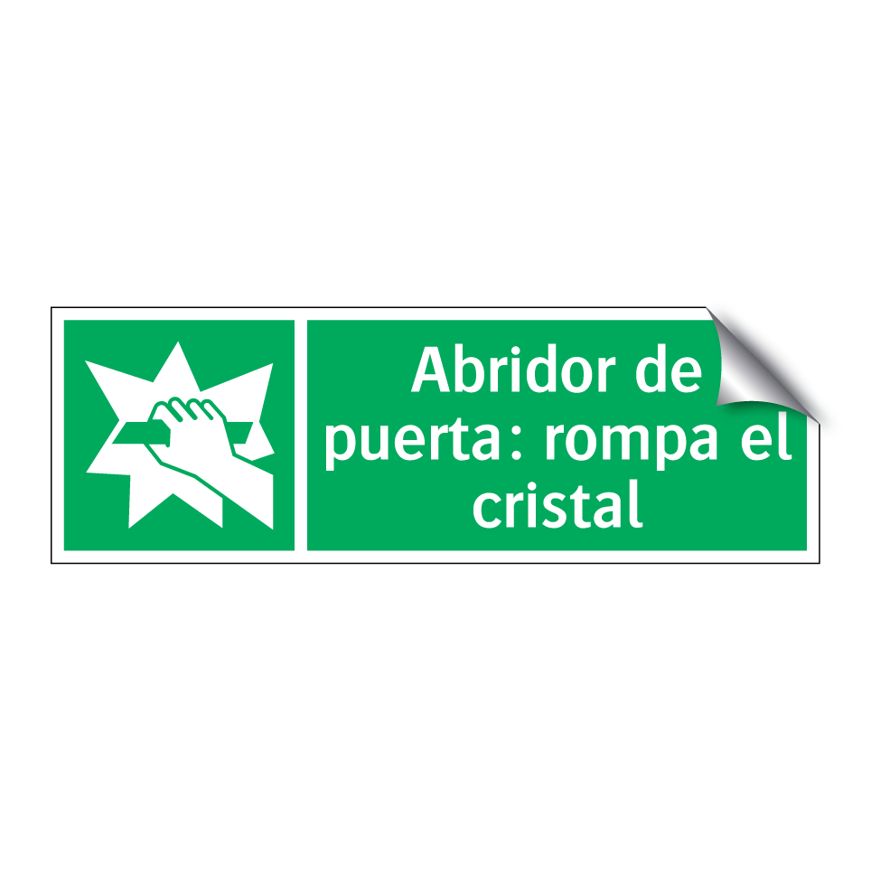 Abridor de puerta: rompa el cristal