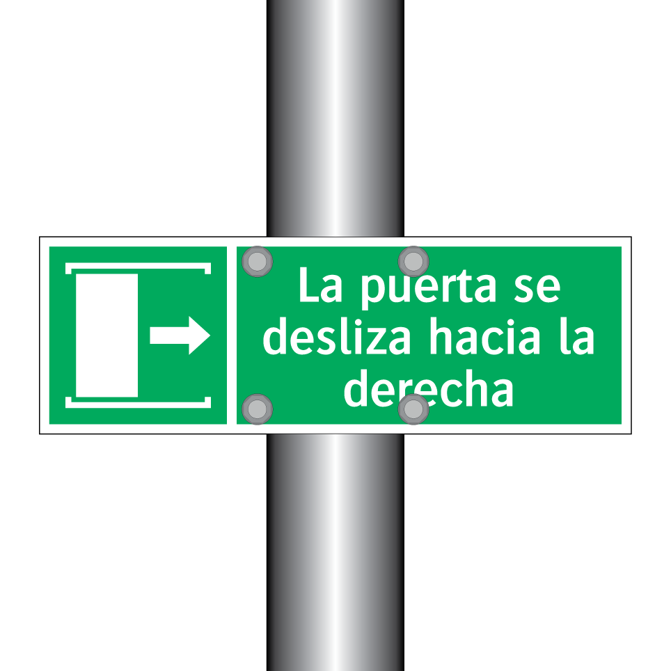 La puerta se desliza hacia la derecha