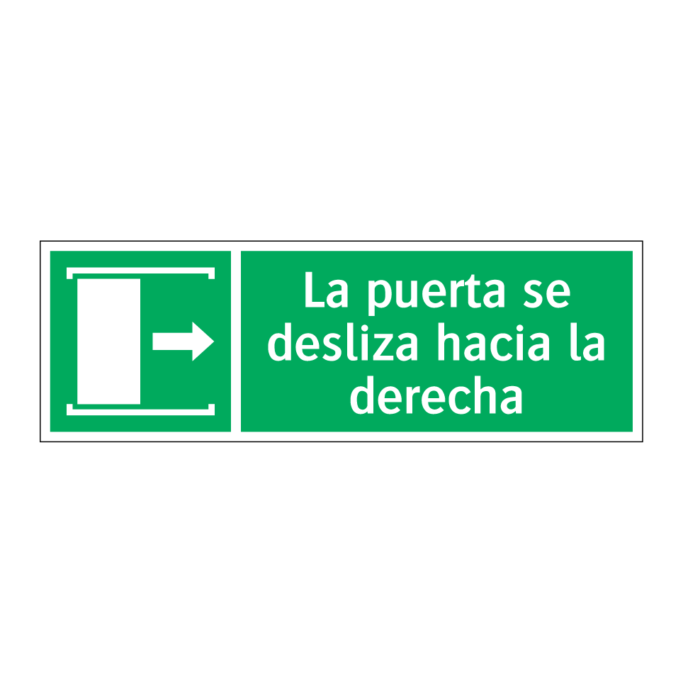 La puerta se desliza hacia la derecha