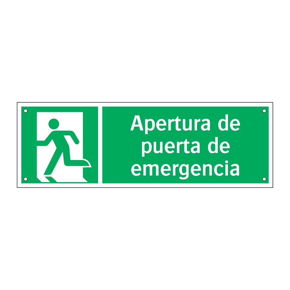 Apertura de puerta de emergencia