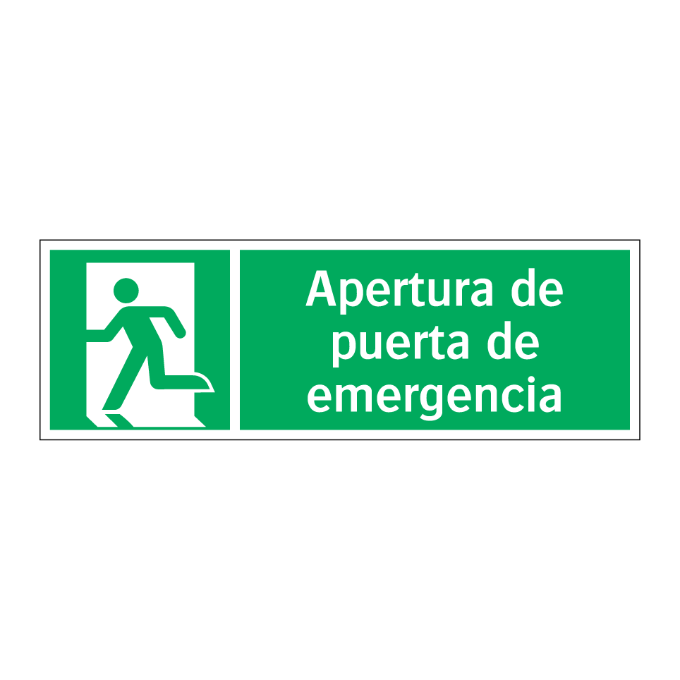 Apertura de puerta de emergencia
