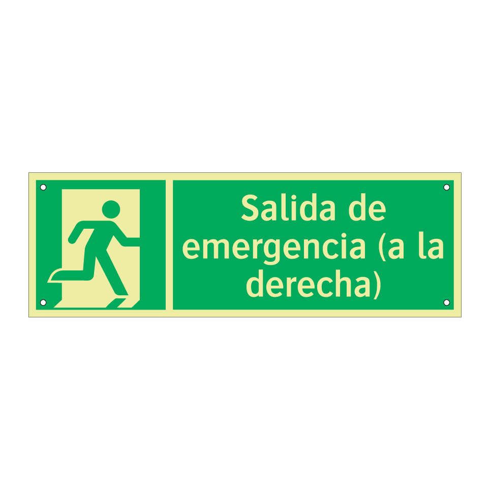 Salida de emergencia (a la derecha)