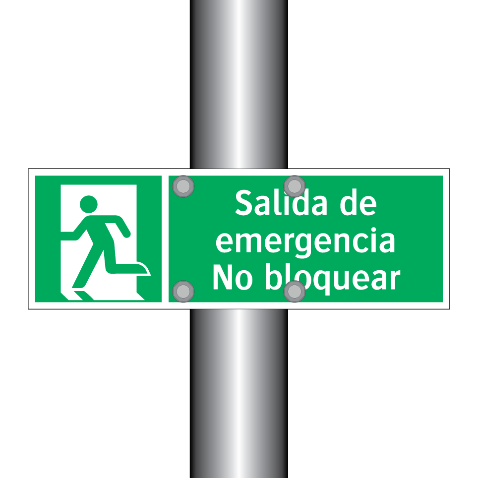Salida de emergencia No bloquear