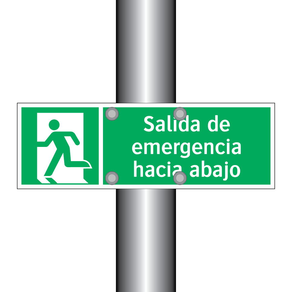 Salida de emergencia hacia abajo
