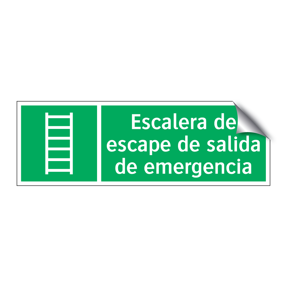Escalera de escape de salida de emergencia