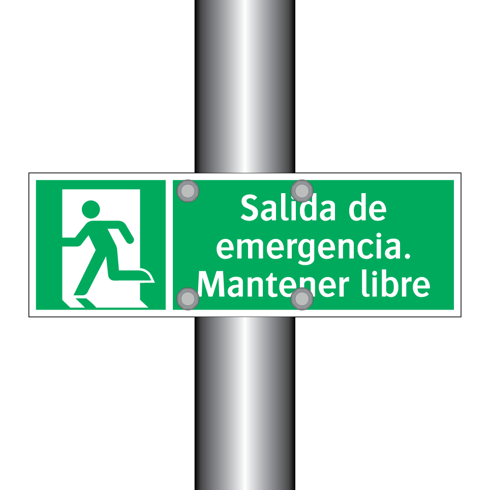 Salida de emergencia. Mantener libre