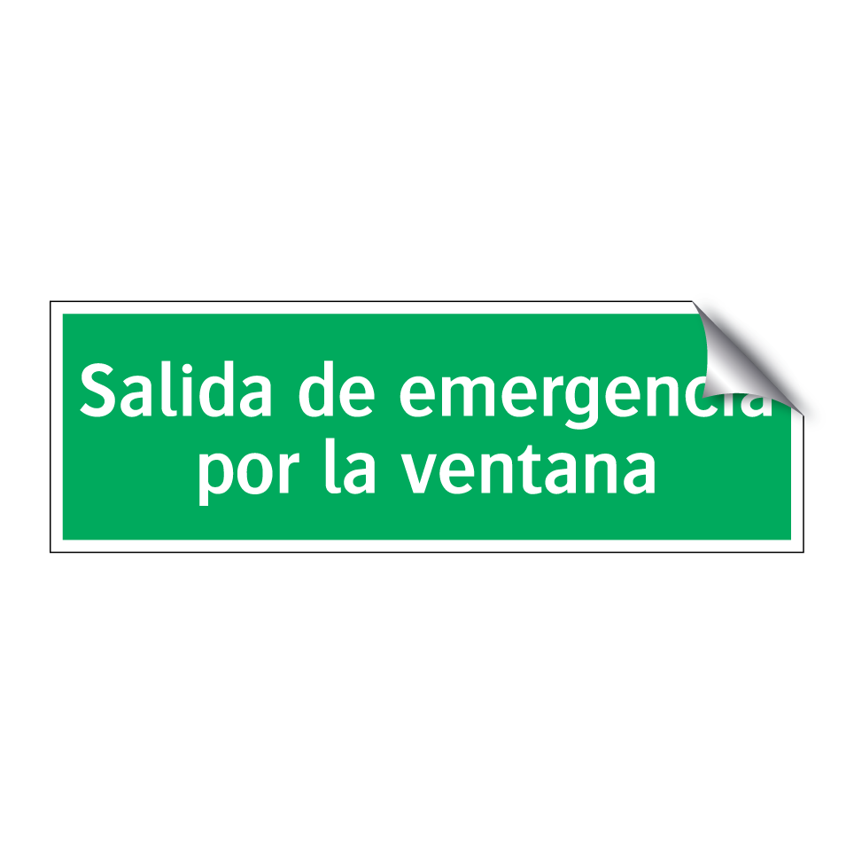 Salida de emergencia por la ventana