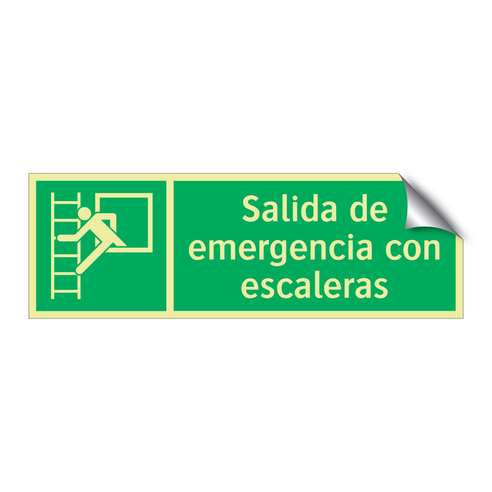 Salida de emergencia con escaleras