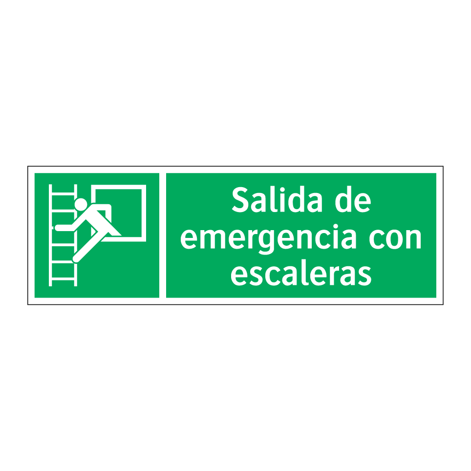 Salida de emergencia con escaleras