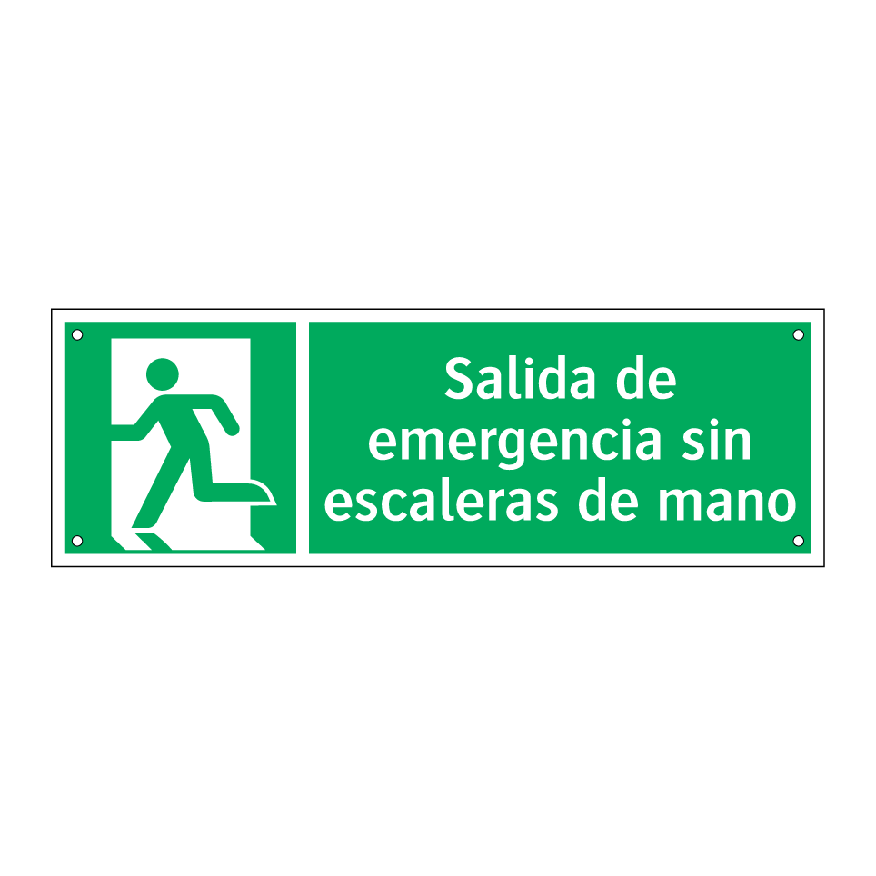 Salida de emergencia sin escaleras de mano