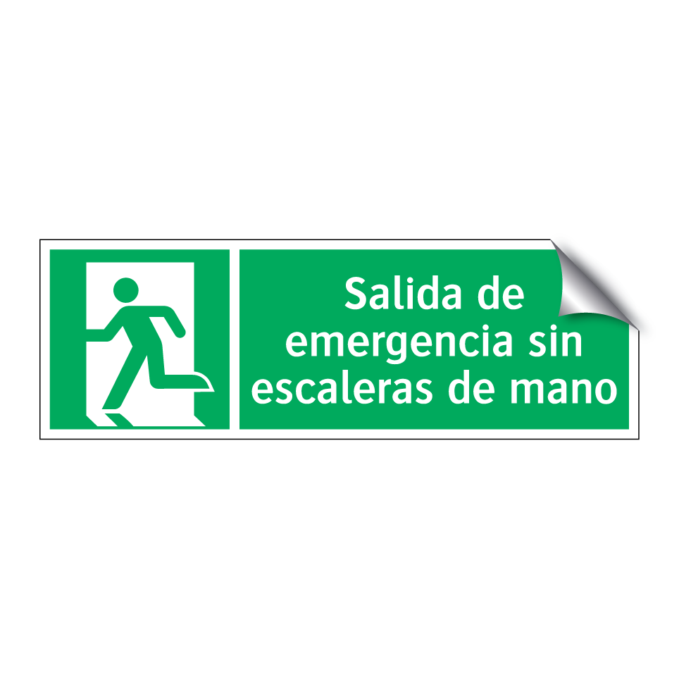 Salida de emergencia sin escaleras de mano