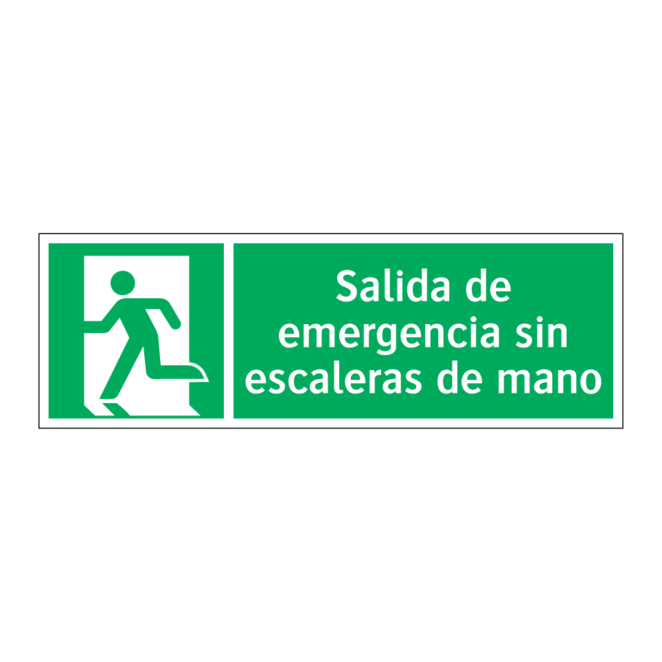 Salida de emergencia sin escaleras de mano