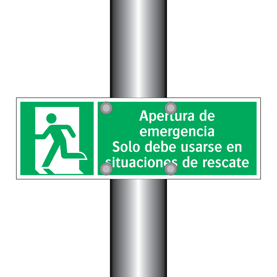 Apertura de emergencia Solo debe usarse en situaciones de rescate