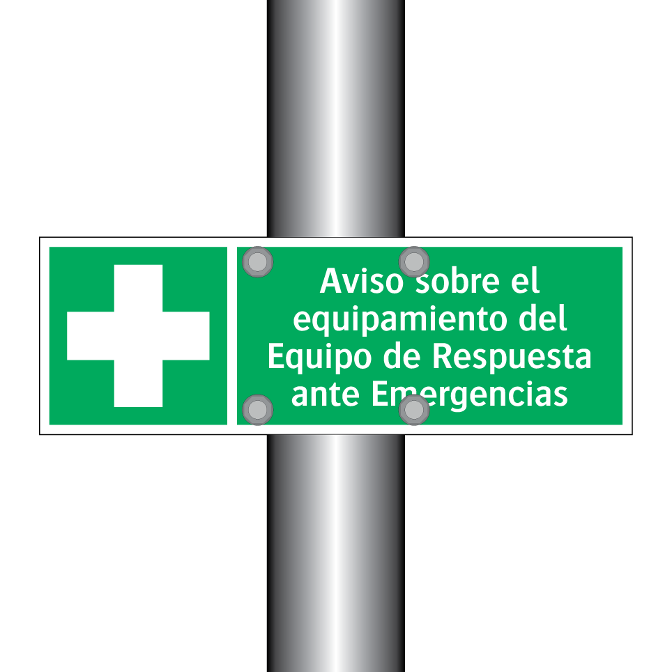 Aviso sobre el equipamiento del Equipo de Respuesta ante Emergencias
