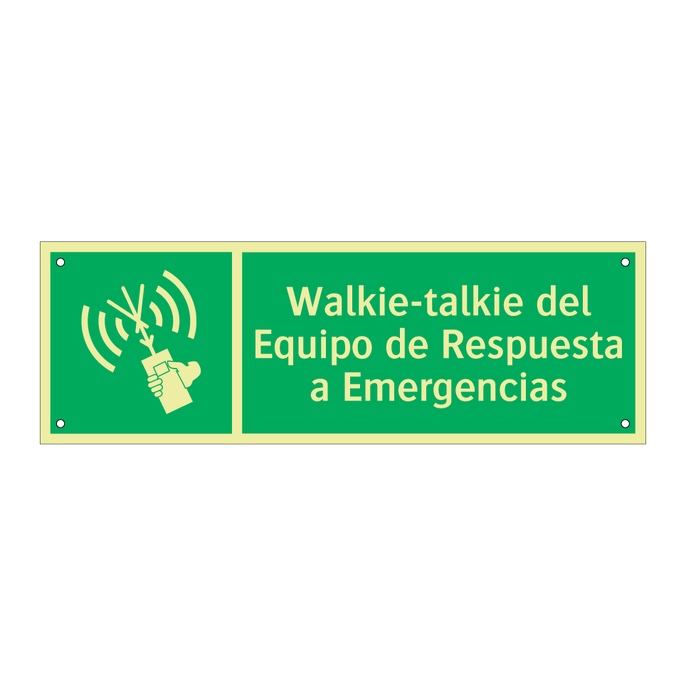 Walkie-talkie del Equipo de Respuesta a Emergencias
