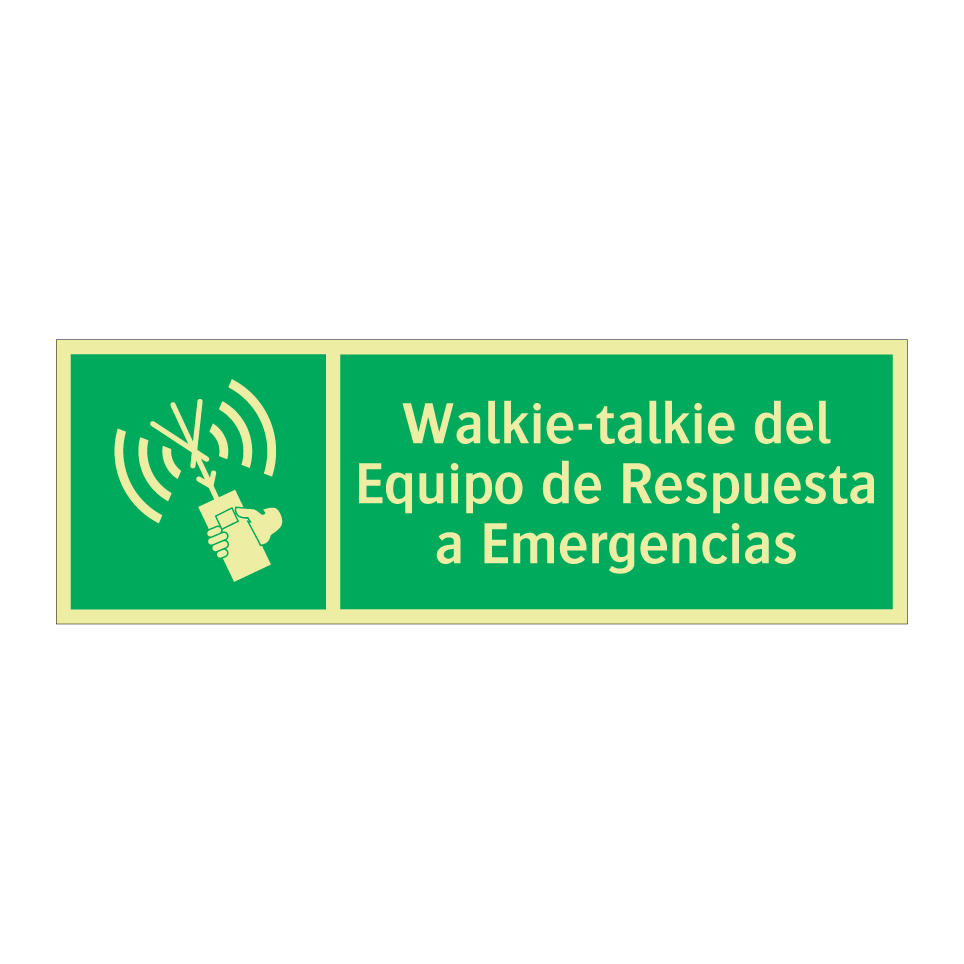 Walkie-talkie del Equipo de Respuesta a Emergencias