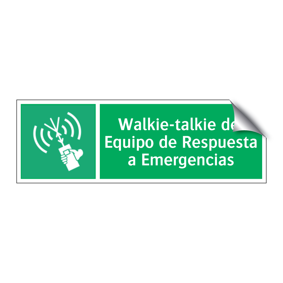 Walkie-talkie del Equipo de Respuesta a Emergencias