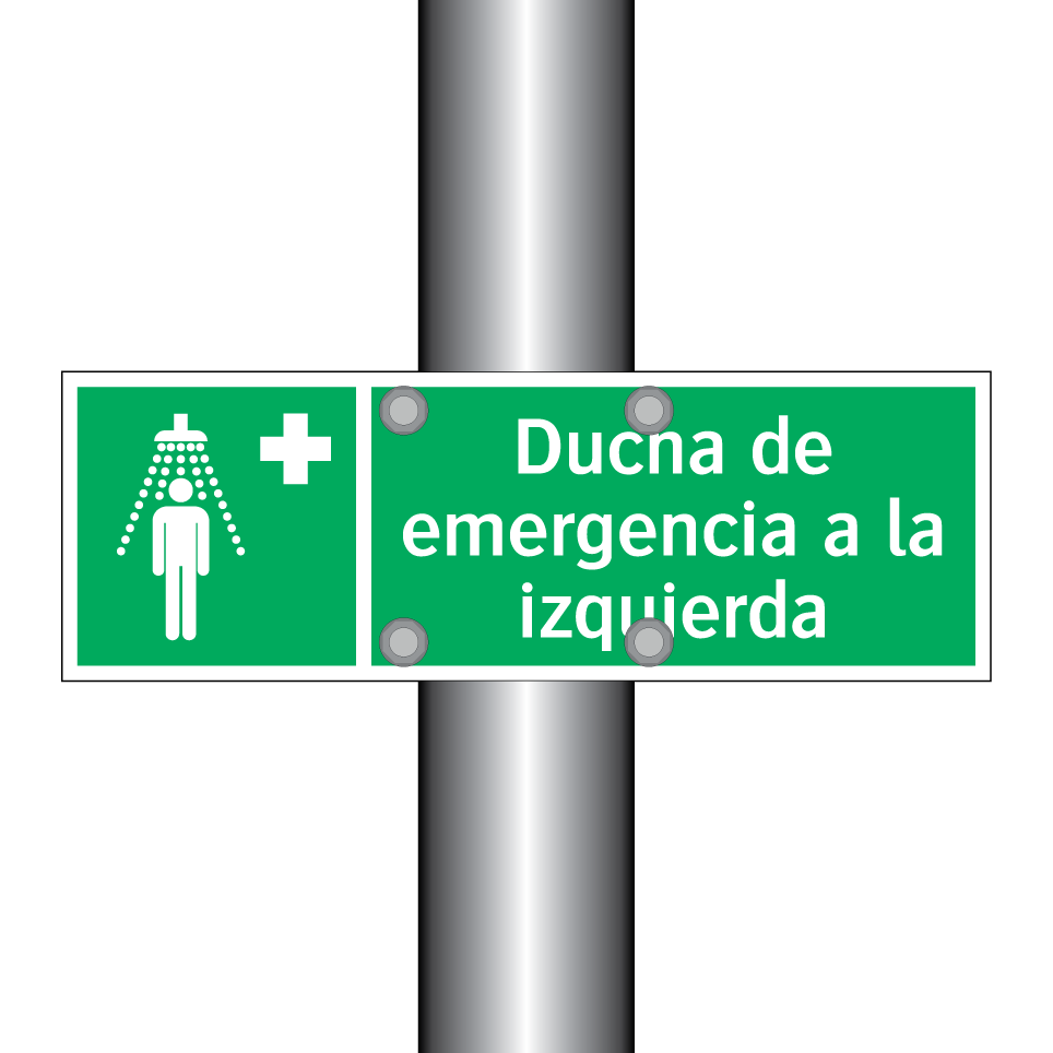 Ducha de emergencia a la izquierda