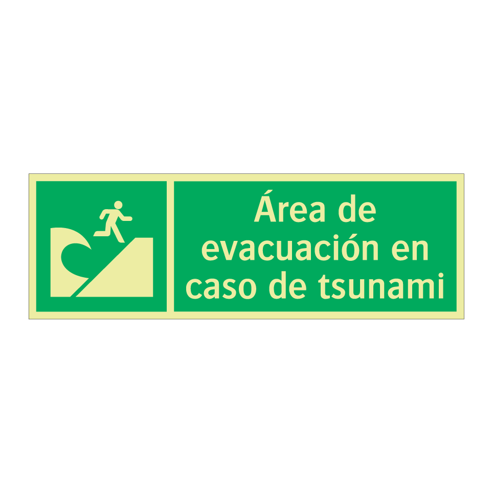 Área de evacuación en caso de tsunami