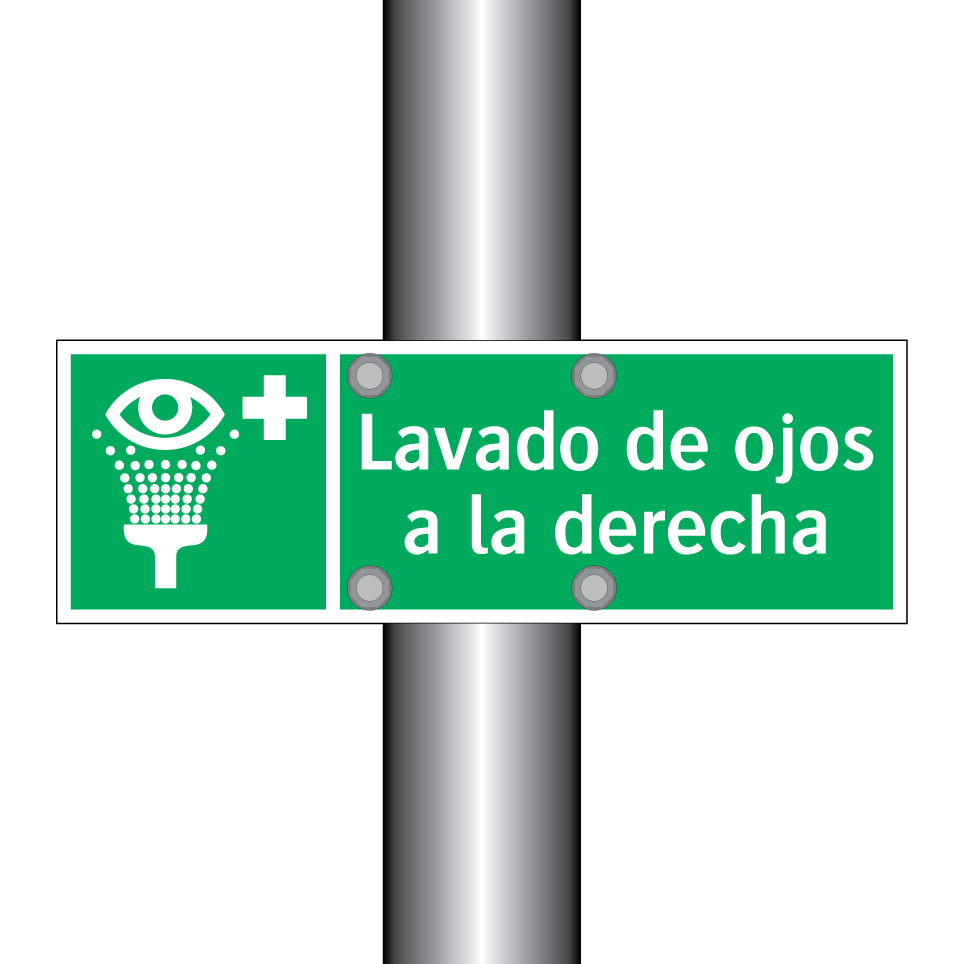Lavado de ojos a la derecha