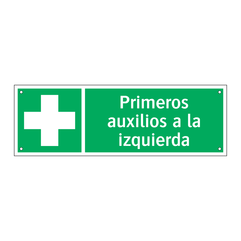 Primeros auxilios a la izquierda