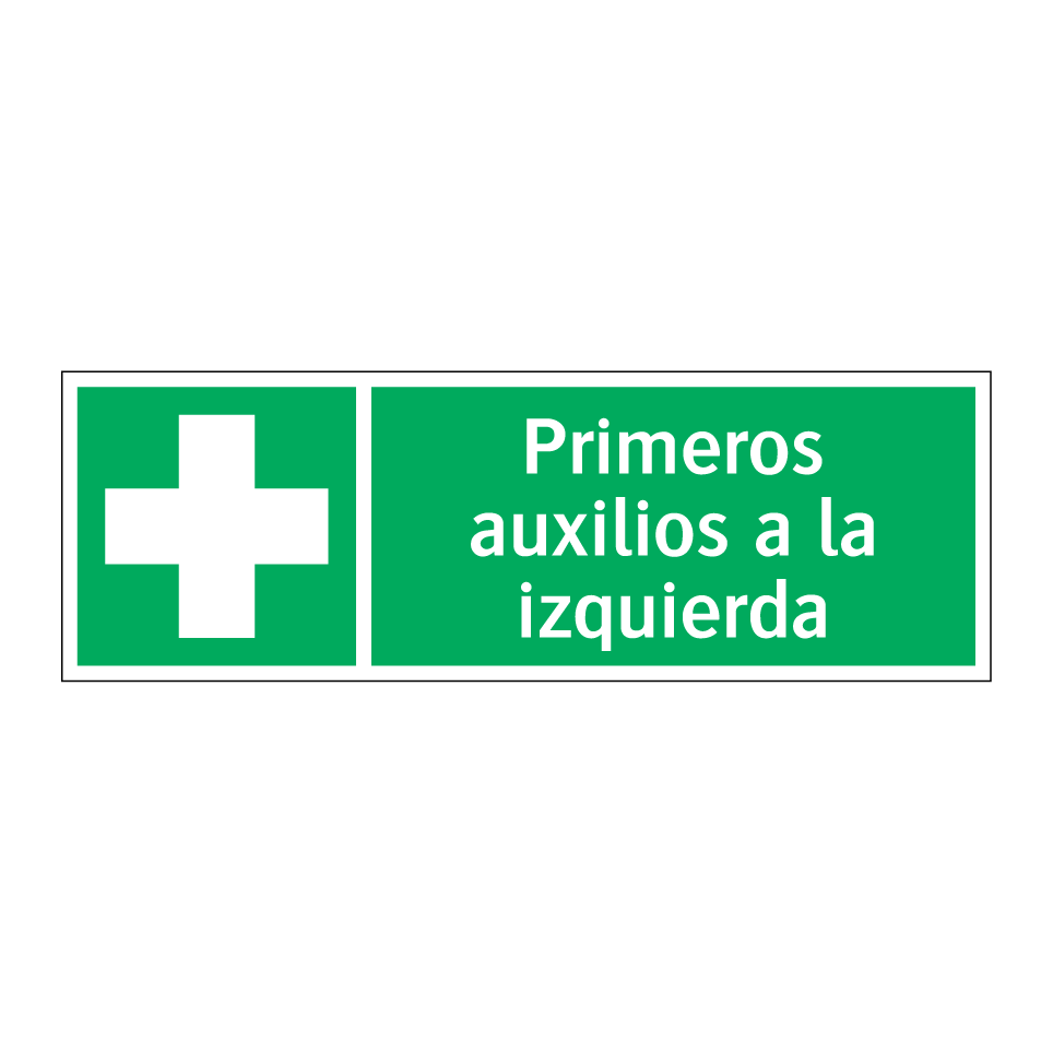 Primeros auxilios a la izquierda