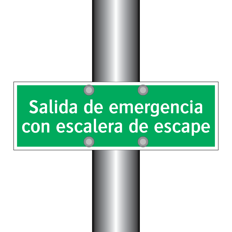 Salida de emergencia con escalera de escape