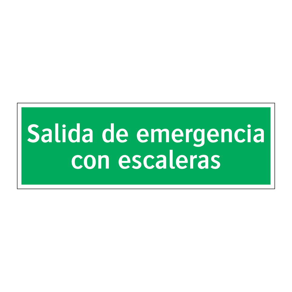 Salida de emergencia con escaleras