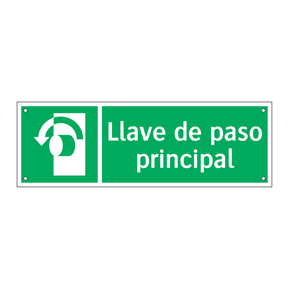 Llave de paso principal