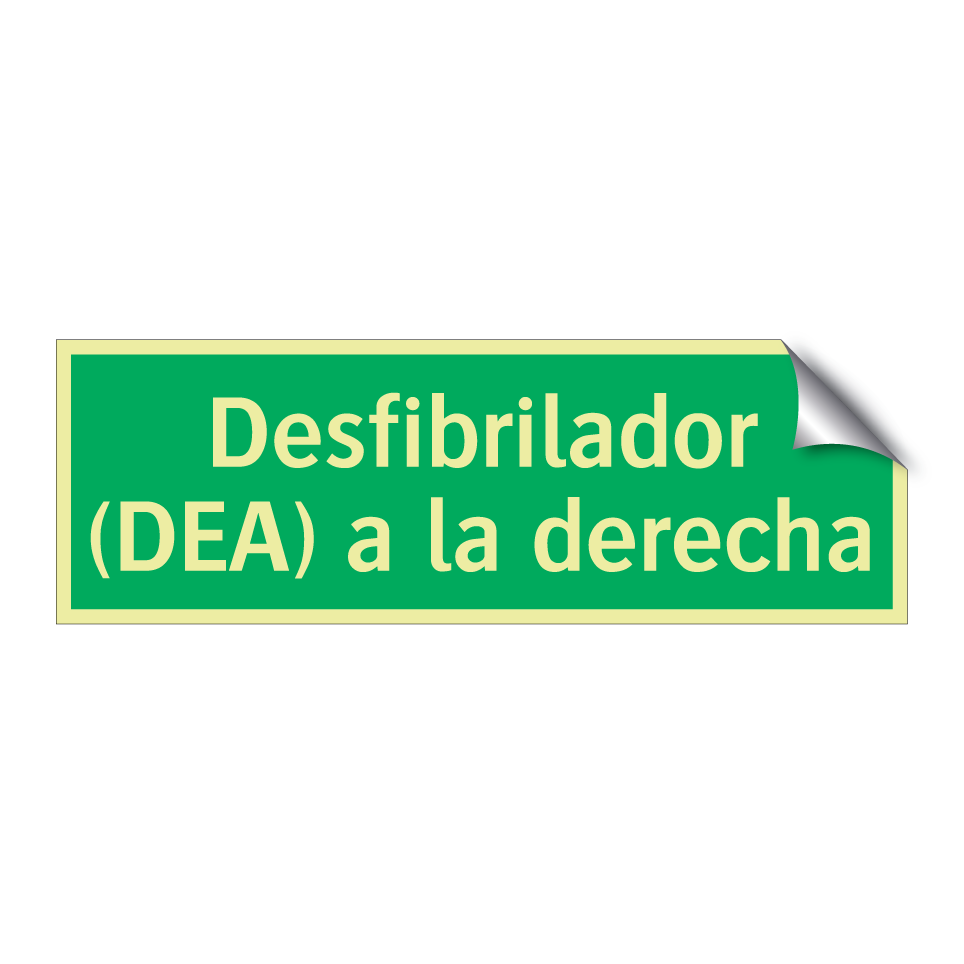 Desfibrilador (DEA) a la derecha