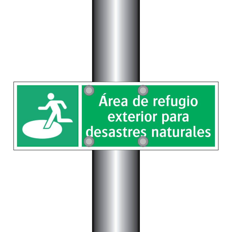 Área de refugio exterior para desastres naturales