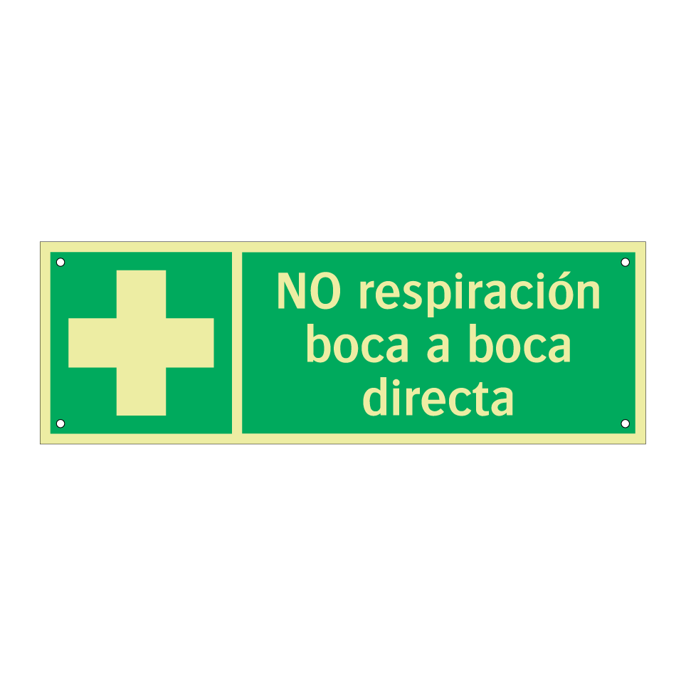 NO respiración boca a boca directa