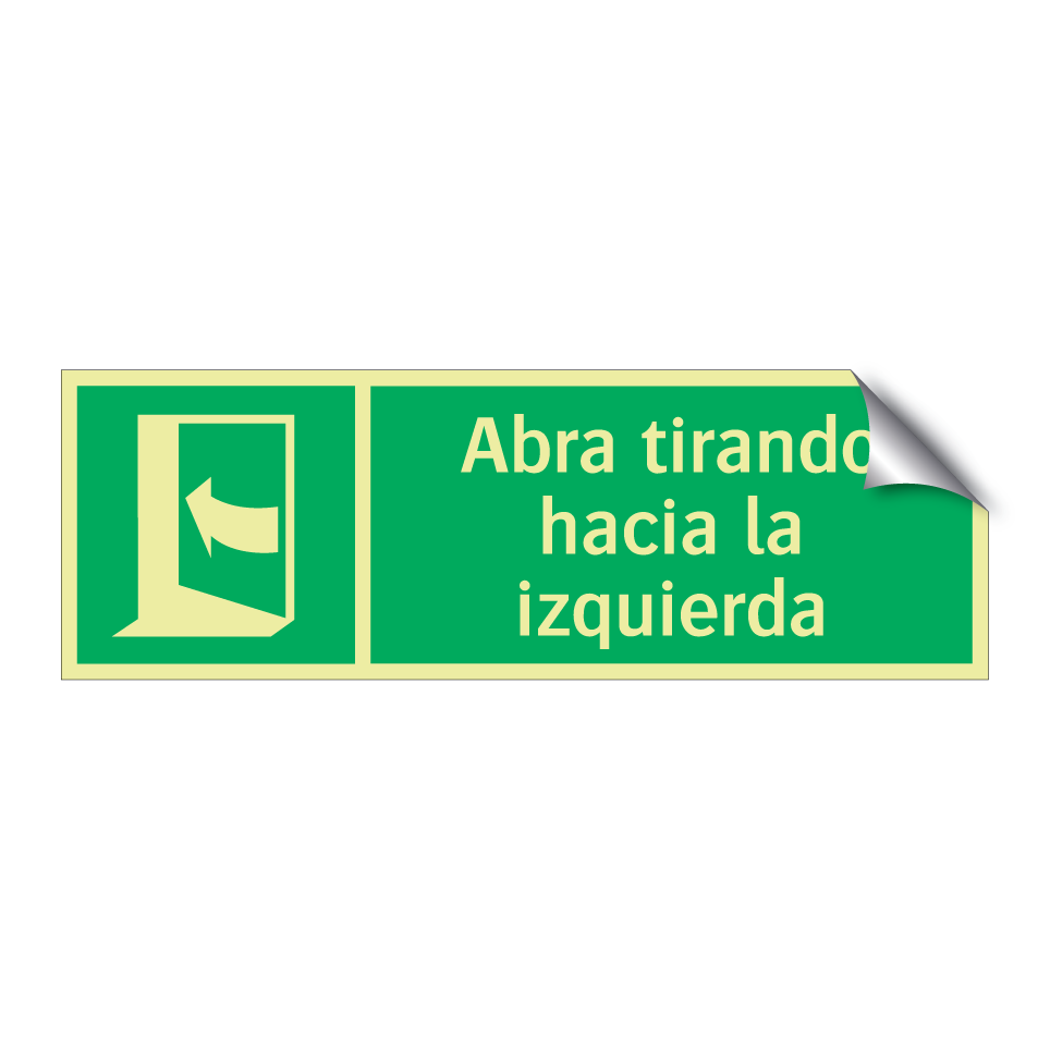 Abra tirando hacia la izquierda